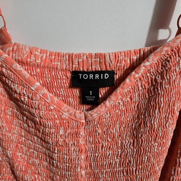 Torrid Coral Dress - Picture 2 of 3